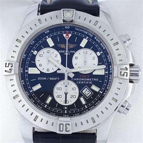 breitling chronographe certifie chronometre etanche 30m|Breitling chronomat colt.